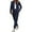 Navy, variant on PRETTYGARDEN Womens Two Piece Sets Fall Long Sleeve Button Down Shacket Jacket Long Sweatpants Tracksuit Winter Clothes