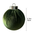 thumbnail image 3 of Rapeiae 1pcs Christmas Balls Flocked Christmas Tree 2.4inch Ornaments Plastic Balls Xmas Hanging Ornaments Decoration, 3 of 5