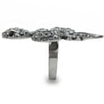 thumbnail image 6 of Ruthenium Brass Ring with Top Grade Crystal in Jet for Women Style 0W282, 6 of 7
