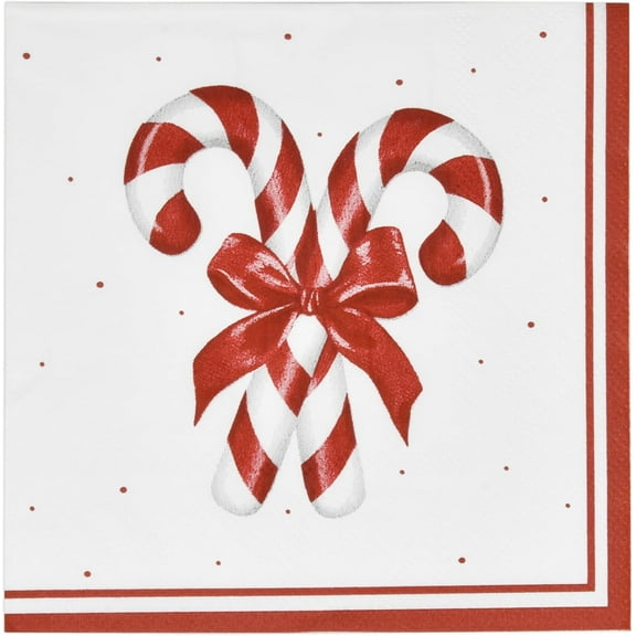 Christmas Candy Cane Napkins