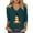 Navy, variant on Casual 3/4 Sleeve V Neck Shirt for Women Funny Holiday Graphic Tee Fall Winter Loose Thanksgiving Pumpkin Print Tunic Tops