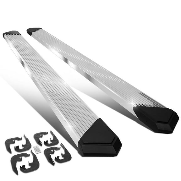 DNA Motoring 6" Black Side Step Nerf Bars Running Boards for 2019-2022 Silverado 1500 Crew Cab