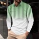 thumbnail image 1 of Blusa y camisa de manga larga con cuello vuelto para hombre, informal, con cuello vuelto, estampado, para fitness, deportiva, de manga larga, de poliéster, 1 of 5