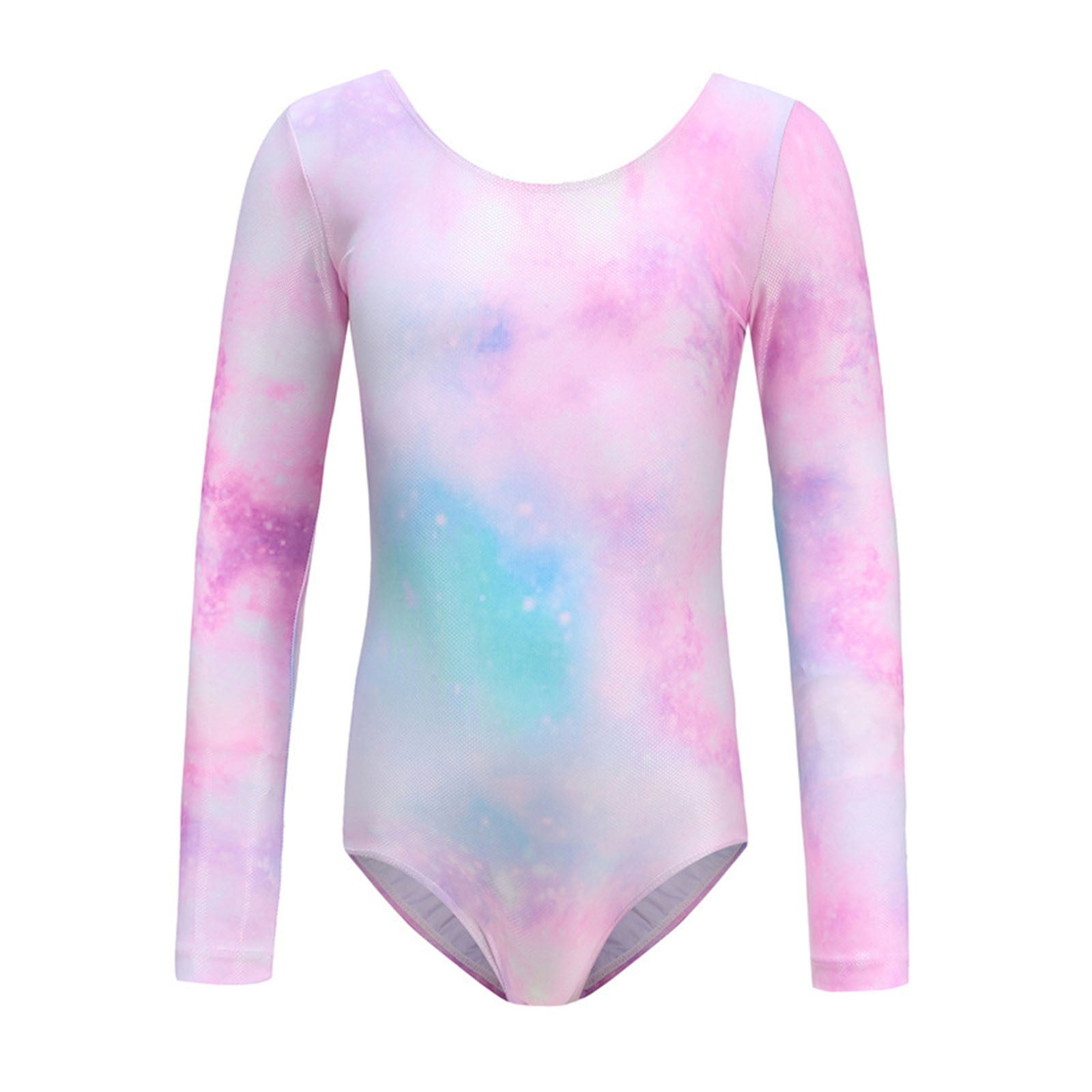 iEFiEL Toddlers Girls Leopard Print Gymnastics Leotard Tweens Long