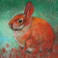 thumbnail image 2 of Botman, Loes 26x26 Gold Ornate Wood Framed with Double Matting Museum Art Print Titled - Kanninchen, 2 of 4