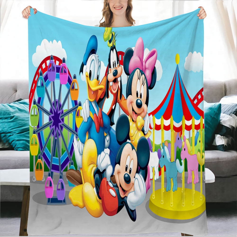 Mickey Mouse Characters Blanket Soft Plush Throw Blankets for Pets