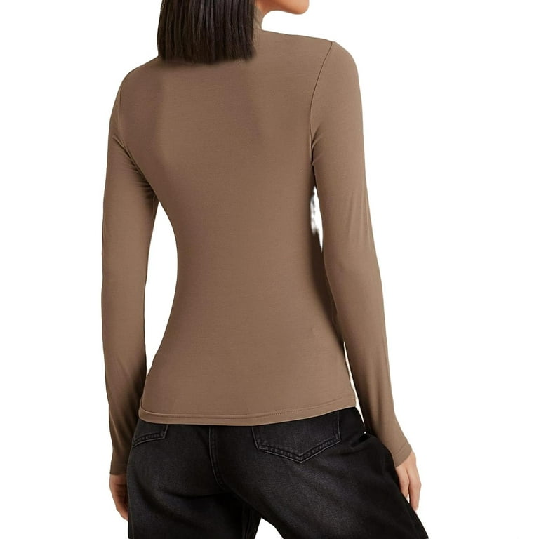 walmart brown long sleeve shirt