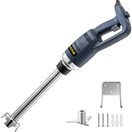

VEVOR Commercial Immersion Blender 500W Power Hand Held Mixer with 15.7 inch 304 Stainless Steel Removable Shaft Electric Stick Blender Constant Speed 16000RPM