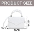 thumbnail image 2 of Nuevo bolso de cuero artificial para viajes diarios Bolso bandolera de un solo hombroblanco, 2 of 5