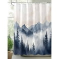 thumbnail image 2 of Shower Curtain Mountain Landscape Shower Curtains for Bathroom, Waterproof Polyester Shower Curtain Set with Hooks, Extra Long 72" x 78" Forest Tree, 2 of 6