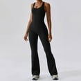 thumbnail image 4 of ZPAQI Women Trousers Pull On Wide Leg Jumpsuit Elasticated Smocked Waist Lounges Pants, 4 of 18