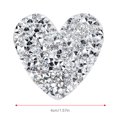 thumbnail image 1 of 10PCS Rhinestones Applique Heart Shape Fashionable Hot Fix Resin Drill Patches for DIY Clothing Decoration, 1 of 8