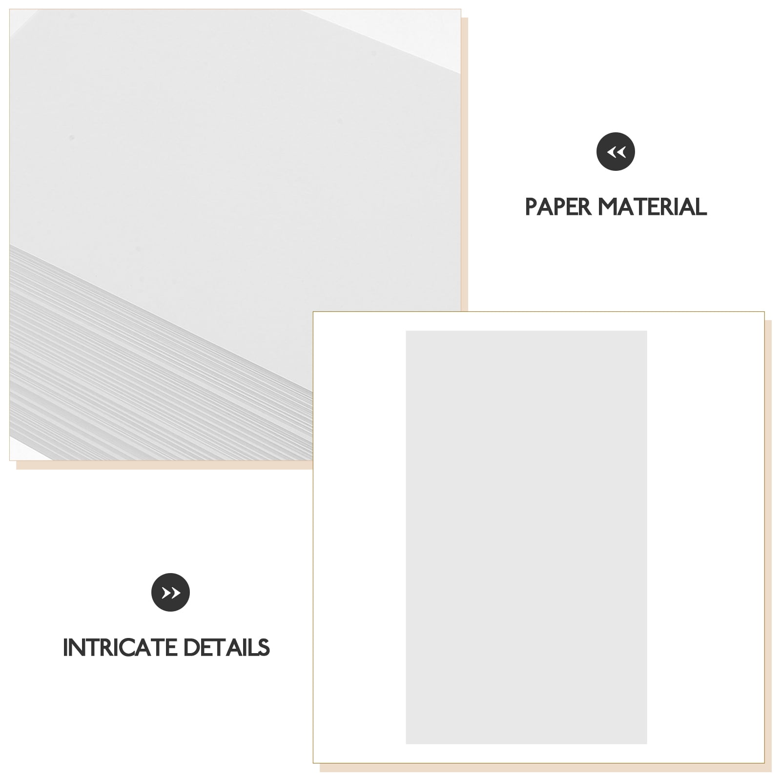 DEEPCRAFF Double Sided White Printer Paper Sheets Thick Cardboard Paper for Printing