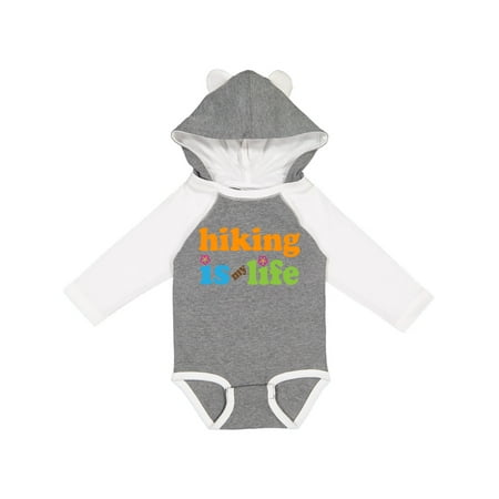 

Inktastic Hiking is my Life Hiker Gift Baby Girl Long Sleeve Bodysuit