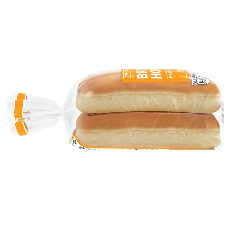 Lewis Bake Shop Brioche Half Pack Hot Dog Buns, 7.5 oz, 4 Count