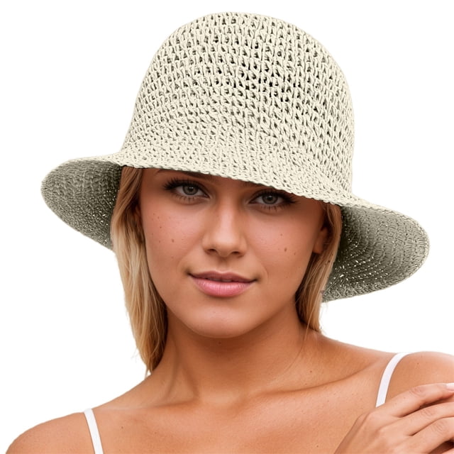 Sombrero plegable ligero y transpirable para mujer: sombrero de pescador con protección UV para actividades al aire libre