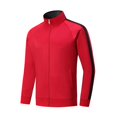 thumbnail image 7 of USNSM (M-5XL) Big and Tall Men's Full Zip Athletic Jacket Mock Neck Color Block Long Sleeve Fall Jackets With Pockets for Hiking Orange XL, 7 of 7