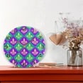 thumbnail image 6 of 10 Inch Mardi Gras Wall Clock, Silent Non Ticking Battery Operated Round Clock for Kitchen Office School Home Decorative, 6 of 7