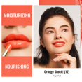 thumbnail image 2 of Oulac Rouge à Lèvres Orange - Rouges à Lèvres Hydratation Éclat pour Femmes et Baume à Lèvres Teinté pour Lèvres Sèches, Couleur de Lèvres Couvrance Moyenne / Style Juteux, Fini Lustré, Végane, Sans Cruauté, Orange Shock! (12), 2 of 7