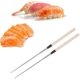 thumbnail image 4 of Food Chopstick,sushi Chopsticks Stainless Steel Japanese Sushi Chopstick With Wood Handle Tableware Hot Pot Chopsticks, 4 of 5