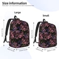 thumbnail image 3 of Yiaed Orchids Flowers Print Backpack, Premium Laptop Backpack, Travel Backpack for Women, Lightweight Backpacks, Comfortable Back Pack-Small, 3 of 5
