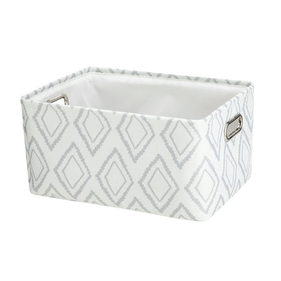 Mainstays Canvas Storage Basket with Handles, Various Colors