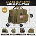 thumbnail image 5 of Maelstrom Fiambrera táctica, bolsa de almuerzo aislada para hombres, bolsa térmica grande y duradera a prueba de fugas con bolsas MOLLE desmontables, moderna bolsa de almuerzo para mujeres adultas, tr, 5 of 5