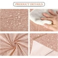 thumbnail image 4 of BlinkLLX 3 Pcs 54 x 108 Inch Pink Rose Gold Tablecloths Sequin Glitter Sparkle Plastic Waterproof Rectangle for Girls' Night Bachelorette Party BBQ Girls Birthday Wedding Halloween Holiday, 4 of 16