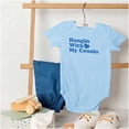 thumbnail image 4 of Hanging With Cousin Family Love Romper Boys or Girls Infant Baby Brisco Brands 12M, 4 of 6