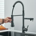 thumbnail image 6 of Senlesen Matte Black Kitchen Faucet Sink Single Handle Pull Down Sprayer Swivel Tap, 6 of 14