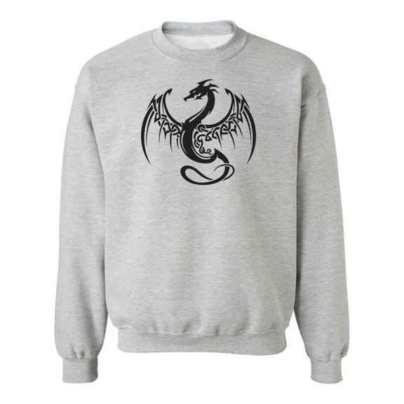 Dragon Tribal Design Sweatshirt Men -Image by Shutterstock, Male 5X-Large