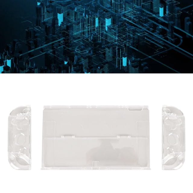 Caso de Consola Transparente, Estuche Protectora de GamePad Evita la Huella Digital Del Diseño de División de Limpieza Fácil de Limpieza Fácil Con Estuche de Agarre Para