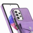 thumbnail image 6 of Nalacover Wallet Case for Samsung A52 5G, Premium Leather Case with Card Holder, 360°Rotation Ring Kickstand, RFID Blocking Protective Magnetic Back Clsoure Case for Samsung Galaxy A52 5G, Purple, 6 of 13