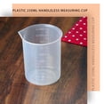 thumbnail image 4 of Ounissouiy Taza medidora de plástico a escala de 250ml, lavable, práctica, extraíble, azúcar, harina, vinagre, restaurante, herramienta de laboratorio Type2, 4 of 6