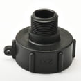 thumbnail image 2 of GDRHVFD | Adaptador de tanque Ibc Conector de grifo de manguera de plástico S60X6 Tapa de rosca gruesa a adaptador de grifo de agua de 1/2"para adaptador de tonelada de válvula Ibc-1Zoll, 2 of 5