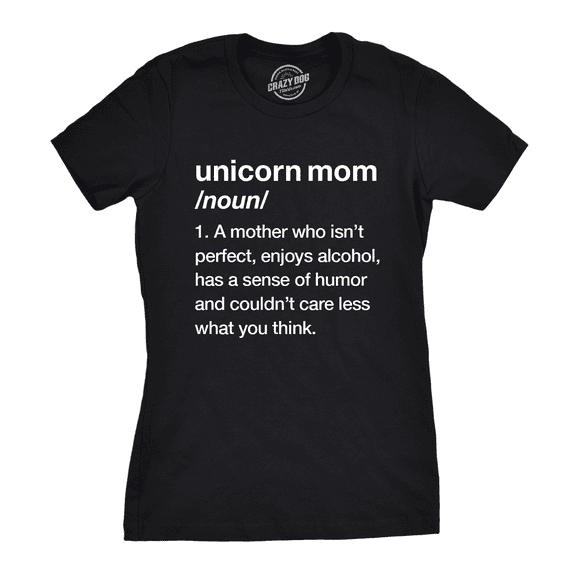 Womens Unicorn Mom T Shirt Funny Mothers Day Mythical Horse Tee for Ladies Womens Graphic Tees