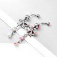 thumbnail image 4 of Wmool Pearl Body Button Navel Tassel Piercing Bow Ribbon Belly Beautiful, 4 of 8