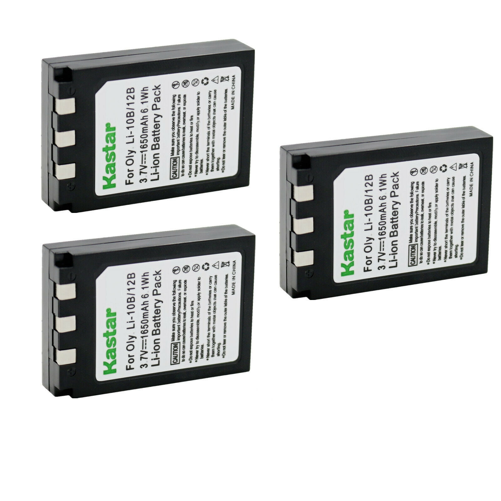 Kastar Li-10B Battery 3-Pack Replacement for Olympus MJU 10 MJU 15 MJU 20 MJU 25 MJU 30 MJU 40 MJU 300 MJU 400 MJU 410 MJU 500 MJU 600 MJU 800 MJU 810 MJU 1000 MJU Ferrari Camera