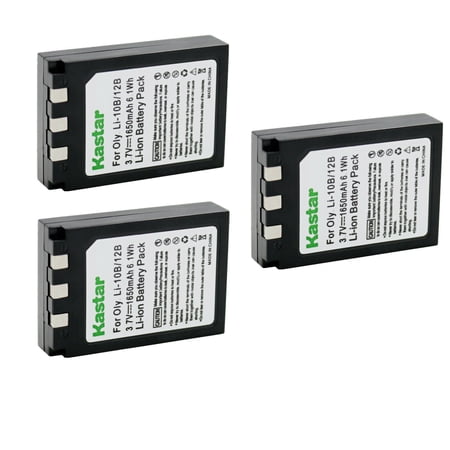 Kastar DB-L10 Battery 3-Pack Replacement for Sanyo DB-L10 Battery  Sanyo VAR-L10 Charger  Sanyo Xacti VPC-J2  Xacti VPC-J2EX  Xacti VPC-MZ3  Xacti VPC-MZ3EX  Xacti VPC-MZ3GX Camera