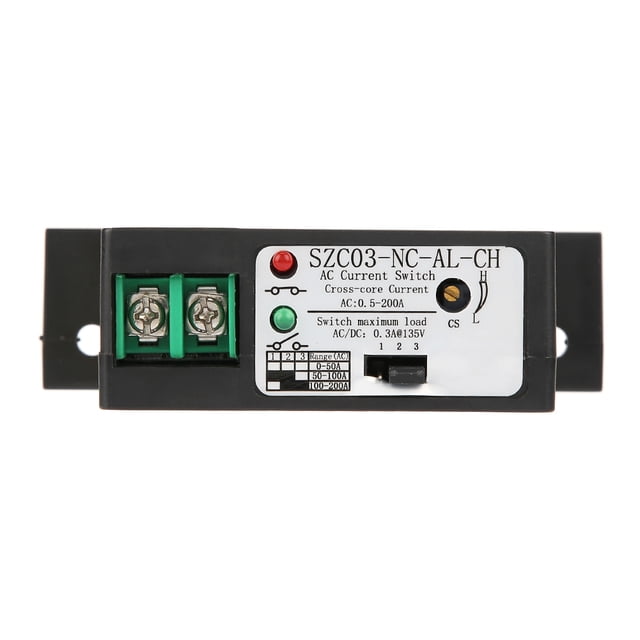 Interruptor de detección de corriente normalmente cerrado ajustable CA 0,5-200 A SZC03-NC-AL-CH