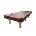 thumbnail image 2 of ASKA 9ft Heavy-Duty Billiard Table Cover - Burgundy Leatherette Vinyl, 113.5" x 64" Waterproof Protection, 2 of 5