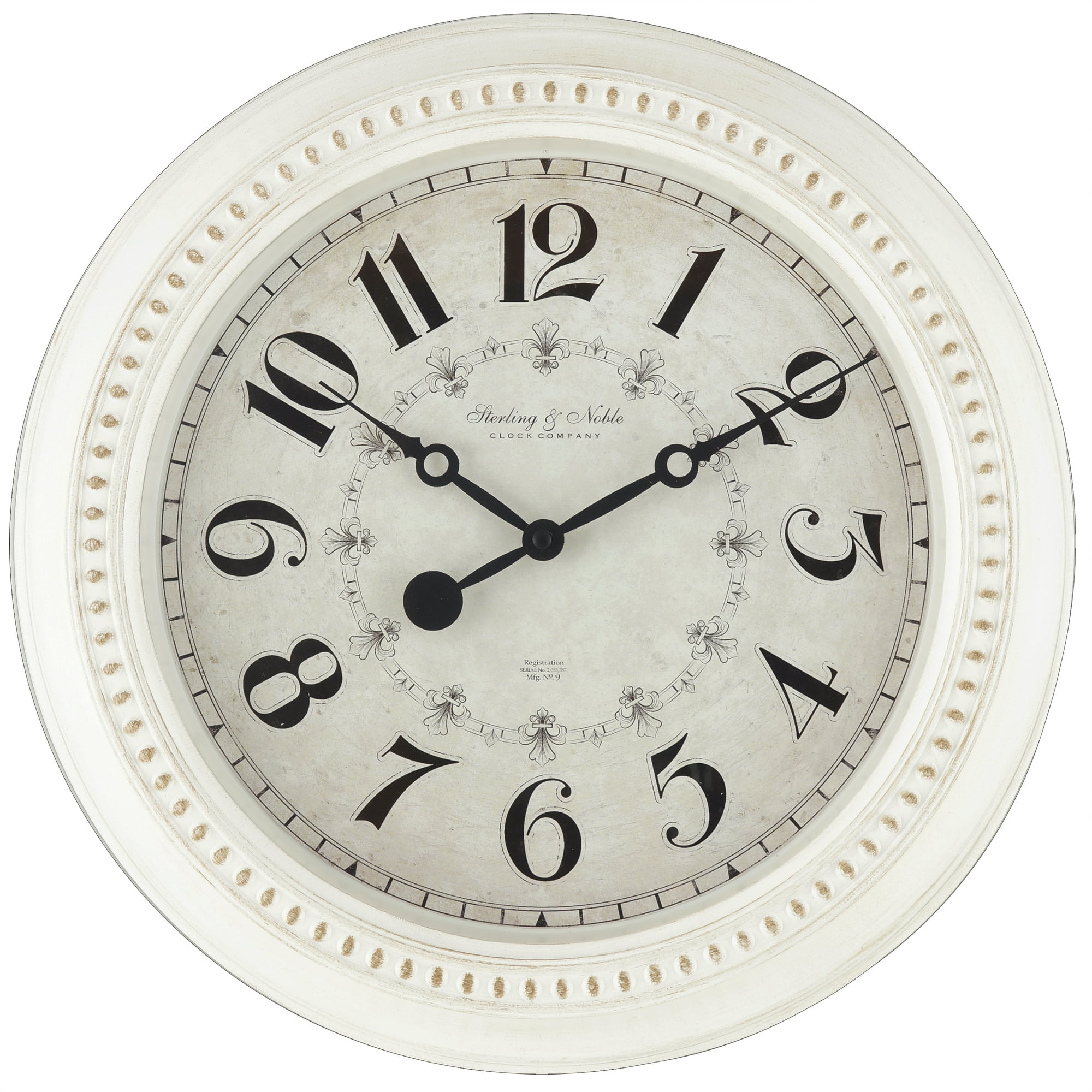 6 b 871 d 57 6630 4 be 1 a 795 6523 c 2 cad 6 d 1 2 .b 8 dee 7 af 20 f 2 a 7 f 01 b 36 eb 3095 fe Mainstays Indoor 15 . 5 Antique White Arabic French Country Traditional Wall Clock - 6 b 871 d 57