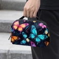 thumbnail image 2 of Butterfly Waterproof Oxford Fabric Storage Pouch for Electronic Devices - Cord Organizer, Hard Drive Bags, Canvas Storage Box Small, Charger Cord Organizer - 5.9x9.44x3.14 in, 2 of 6
