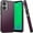 Dark Purple, variant on For Cricket Magic 2 5G 2024 Ultra Slim Fit Tough Strong Protection Shock Absorption Hybrid Dual Layer Hard PC + TPU Rubber Silicone Armor Phone Case Cover [Gray]