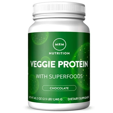 MRM All Natural Veggie Protein, Chocolate, 2.5 Pound