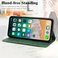 thumbnail image 4 of Mantto Case for Samsung Galaxy A55, Vintage PU Leather Wallet Case RFID Blocking Card Slots Flip Kickstand Magnetic Closure Shockproof Folio Book Case Cover for Samsung Galaxy A55,Green, 4 of 11