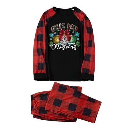 

Nomeni Christmas Daddy Family Matching Pajamas Christmas Snowman Snowflake Print Pjs Plaid Long Sleeve Tops And Pants Soft Casusal Holiday Sleepwear