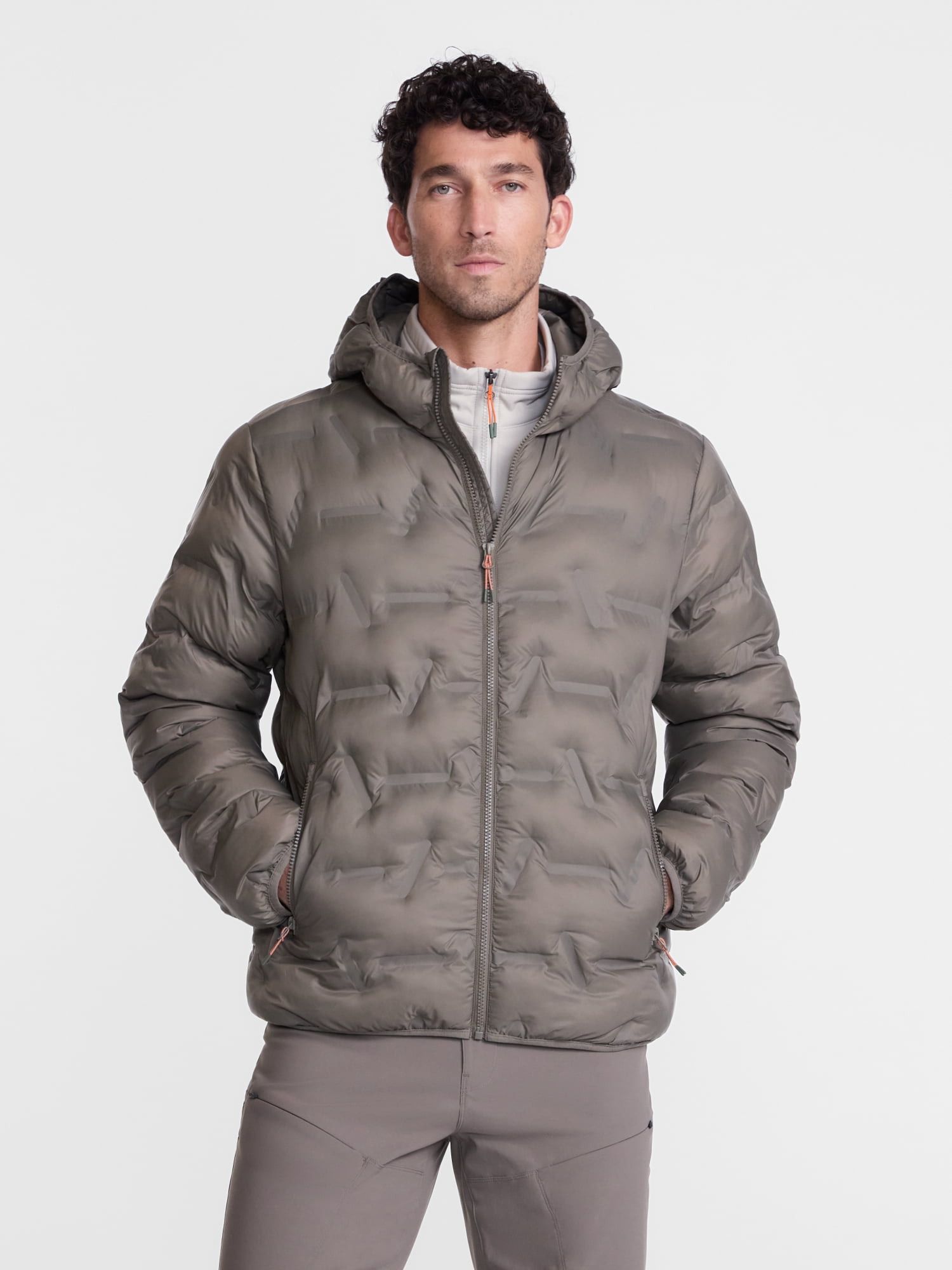 Ozark Trail Men's and Big Men's Midweight Puffer Jacket, Sizes S-3XL