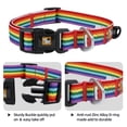 thumbnail image 3 of Collar para perro con la bandera arcoíris de Native Pup, artículos del orgullo gay para el desfile., 3 of 5