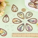 thumbnail image 3 of Kit de 78 piezas para hacer aretes de madera (9 pares) con dijes musicales, instrumentos musicales, guitarras ligeras de madera, arpa, lágrima, grandes, ganchos para aretes, anillos de salto., 3 of 5
